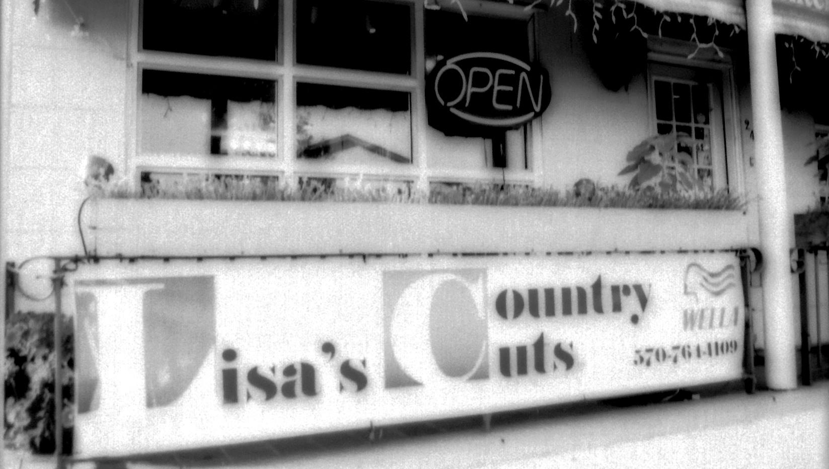 Shop front black and white